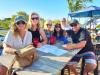 Lexie, Lenie, Julie, Sheila, Kenny & Billy enjoyed music of Jack Worthington under blue skies at Bourbon St.